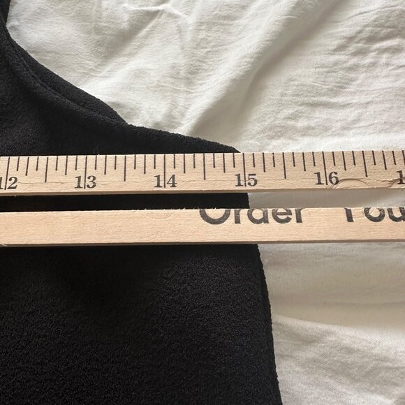 Brigitte Bailey Black Sleeveless A-Line Dress Gold Back Zipper Preppy Old Money - Picture 7 of 8